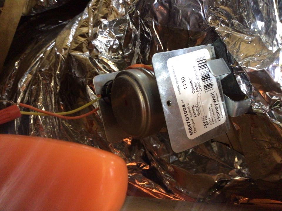 Zone damper motor not working an opening zone