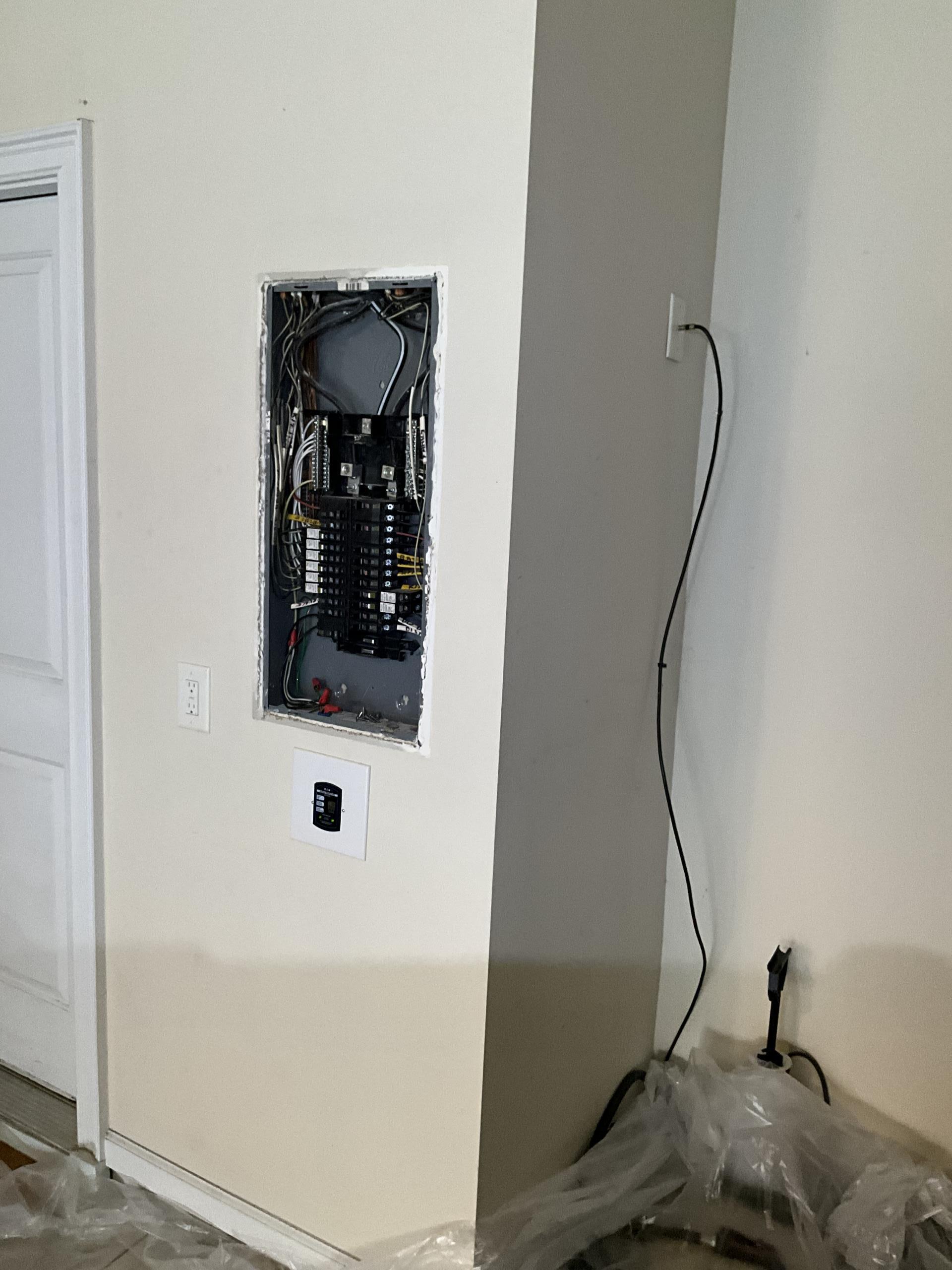 I installed a new Tesla hardwired electric vehicle charging station, ensuring it met all local electrical codes and safety standards. The process began with a thorough assessment of the site to determine the optimal placement for the charging station. I then ran a dedicated 40-amp circuit from the main electrical panel to the installation site, ensuring all wiring was done safely and efficiently. The charging station was mounted securely, and I connected it to the electrical system, followed by rigorous testing to confirm proper functionality. Finally, I provided the client with detailed instructions on how to use the charging station and its maintenance requirements.