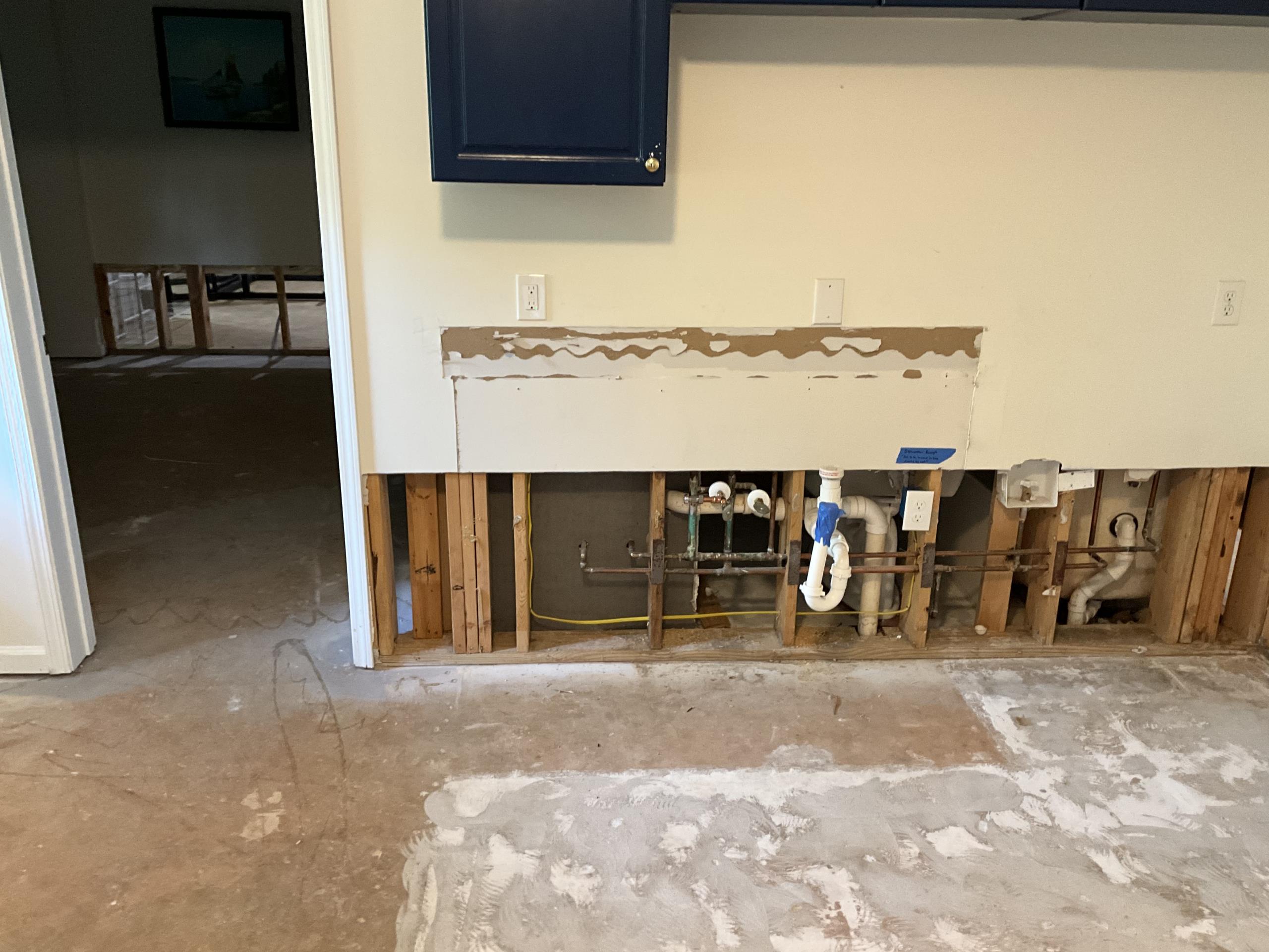 Good morning. Following our recent email, I wanted to confirm your availability for an estimate on basement work. After a sewage flood, we're remodeling the space, including rearranging cabinets and moving rooms. This involves relocating some outlets higher on the walls and installing new ones in certain areas, all in an unfinished section. Additionally, we plan to install new lighting fixtures in the same area. Please let me know your availability, excluding this morning and Thursday morning.