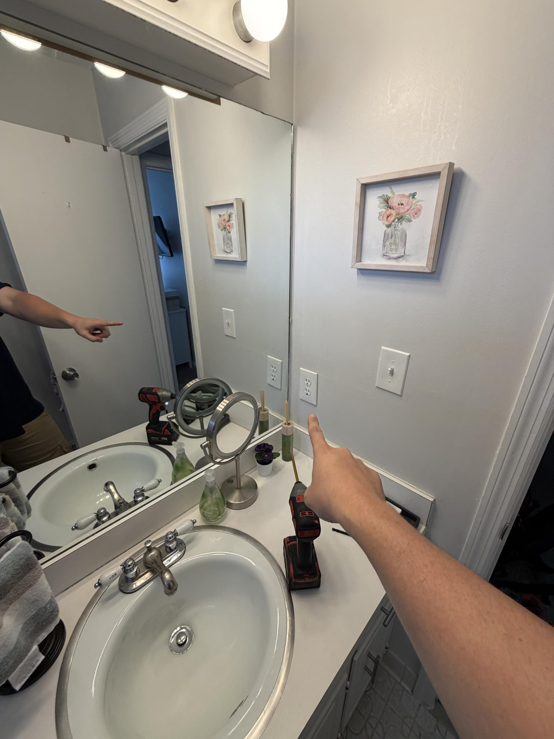 I completed a comprehensive redevice of the existing circuit in two bathrooms and the adjacent closet area. This involved removing and replacing all existing switches and receptacles with new, high-quality devices. In the hallway bathroom, I upgraded the receptacle to provide GFCI protection, ensuring enhanced safety. I meticulously inspected all wiring connections to confirm they met current electrical standards. Each device was secured properly to ensure durability and safety. Finally, I tested the entire circuit to verify safe and proper operation, ensuring the circuit functions as intended.