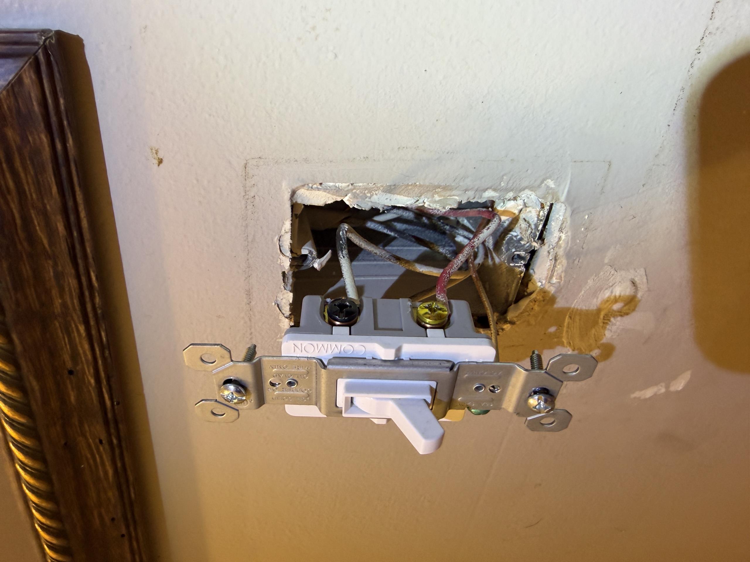 I safely removed the old kitchen light fixture and installed a new 4-foot fixture, ensuring all electrical connections were secure and tested the new fixture for proper operation. Next, I replaced the faulty wall switch that was intermittently losing connection with a new one, inspecting the wiring connections and confirming reliable operation. Additionally, I removed the non-functioning bathroom exhaust fan and installed a new one, reconnecting the wiring, securing the unit, and testing to ensure proper functionality. All tasks were completed professionally, with thorough testing for safety and correct operation.