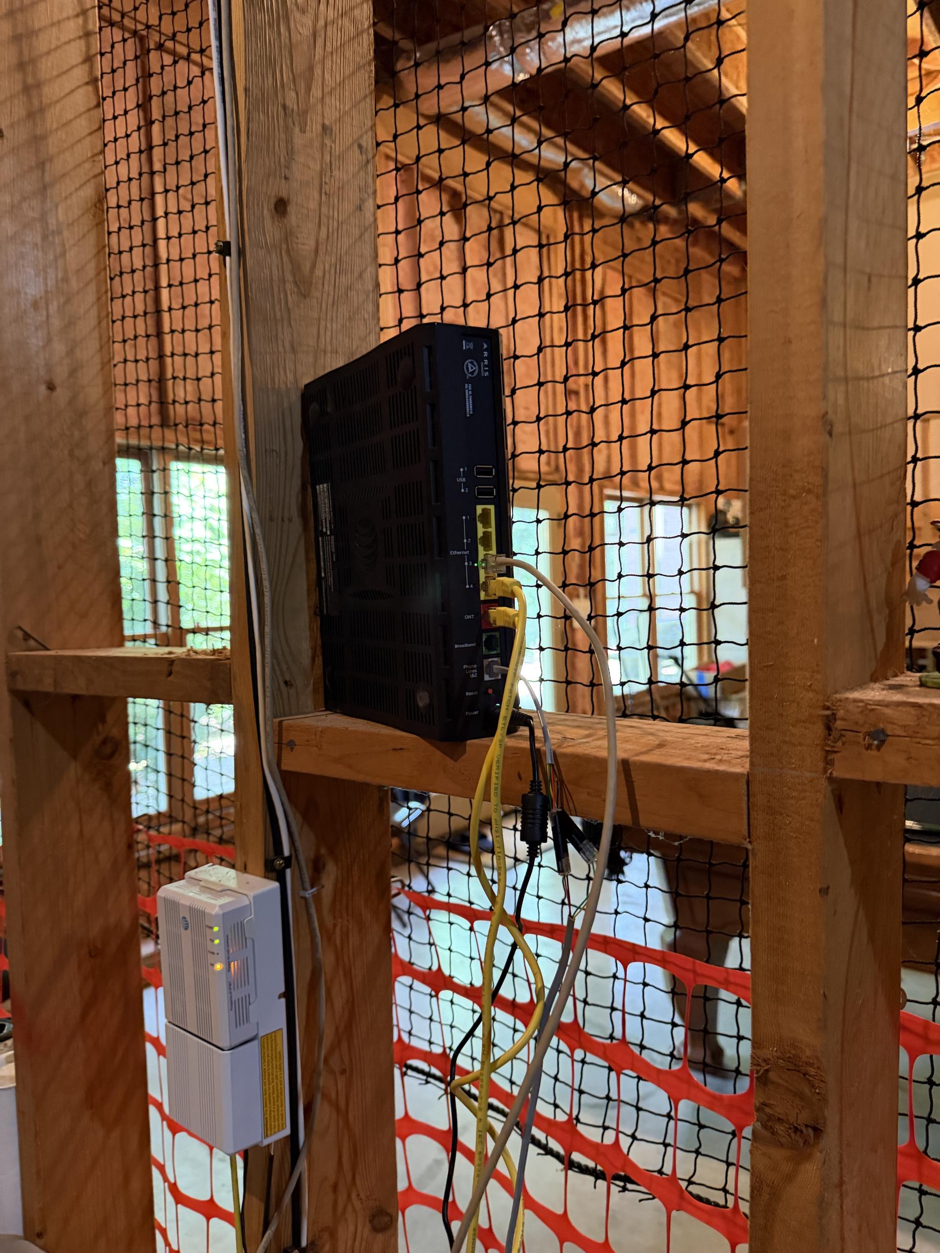 I installed a new Ethernet cable, starting from the basement and extending to the exterior. The cable was routed approximately 35–40 feet up the side of the home into the attic. In the attic, I installed a network switch and distributed the connection to four Cat5 Ethernet cables. Each cable was carefully run through the walls to designated room locations. I terminated each connection and secured all wiring to ensure safety and stability. After installation, I tested all network cables to verify proper operation, ensuring a reliable and efficient network setup.