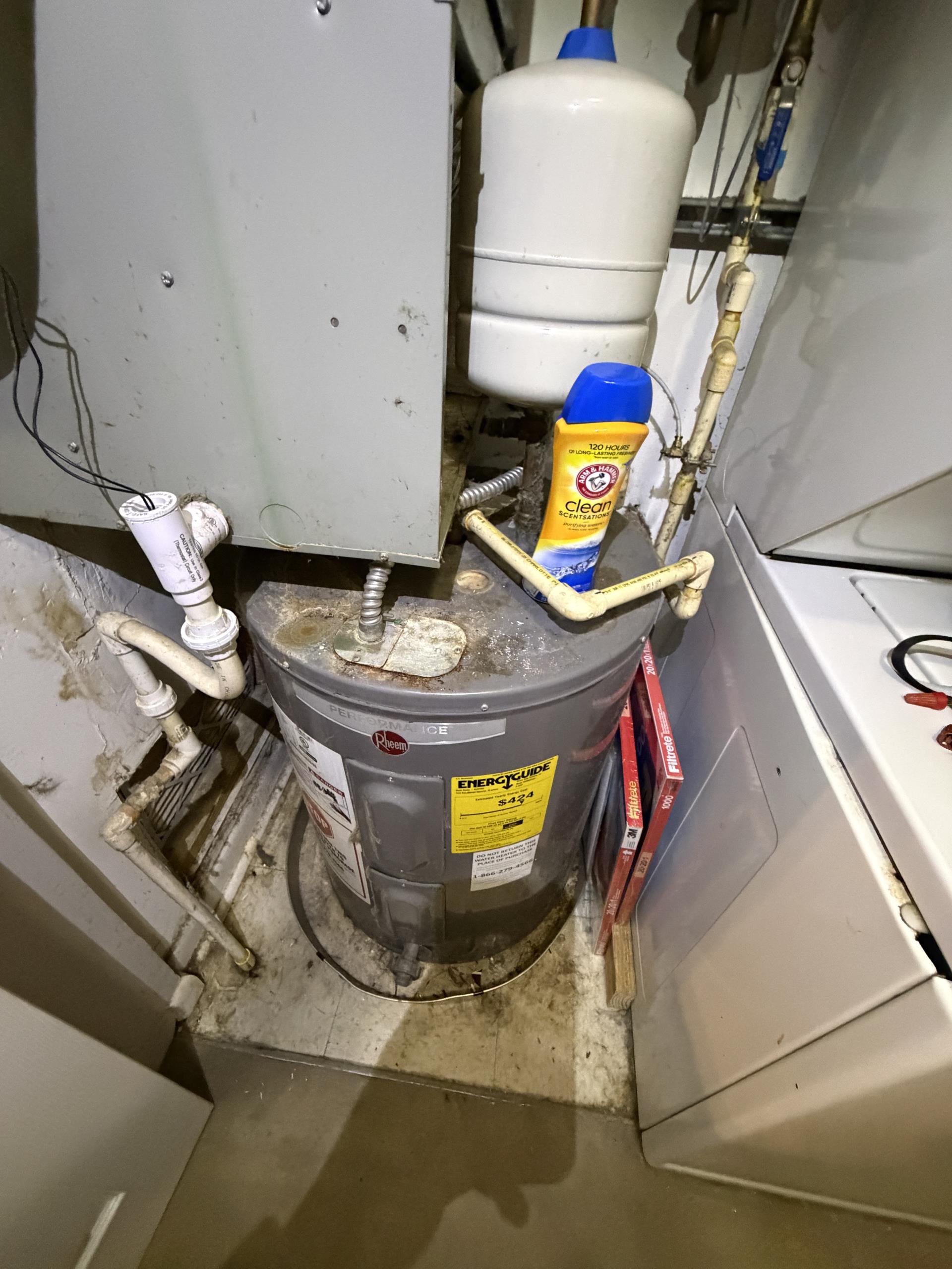 I conducted a comprehensive electrical safety inspection after the customer reported that the water heater was not receiving power. Upon inspection, I identified the root cause of the power loss and discussed potential repair options with the customer. I then rewired the electrical connections serving the water heater, ensuring all connections were properly secured and insulated. After completing the repairs, I restored power to the unit and tested the water heater to confirm safe and proper operation.
Additionally, during the inspection, I noticed that the HVAC system’s condensate was dripping directly onto the electrical connection at the top of the water heater, creating a potential electrical hazard. I advised the customer to address this issue promptly by repairing or rerouting the condensate drain to prevent water from contacting the electrical components.
