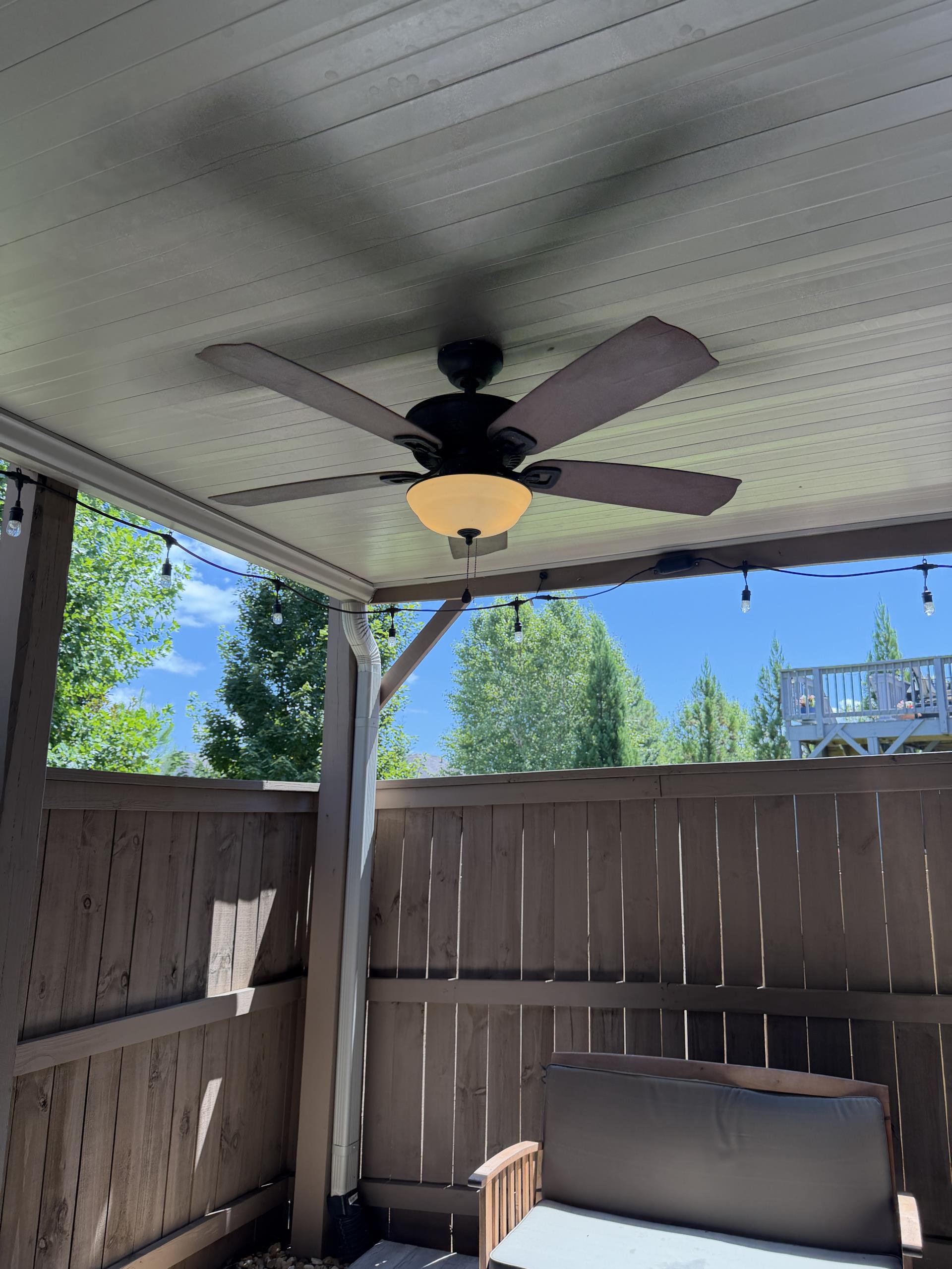 I began by inspecting the exterior GFCI receptacles that supply power to the overhead patio ceiling fans. Upon identifying the faulty GFCI devices, I carefully replaced them with new, high-quality units. After the replacement, I conducted a thorough test of the circuit to ensure that the new GFCIs were functioning correctly. Once the circuit was confirmed to be operational, I restored power to all the patio fan fixtures. I then verified the proper operation and functionality of each fan, ensuring they were running smoothly and efficiently. The job was completed with all systems operating as intended.
