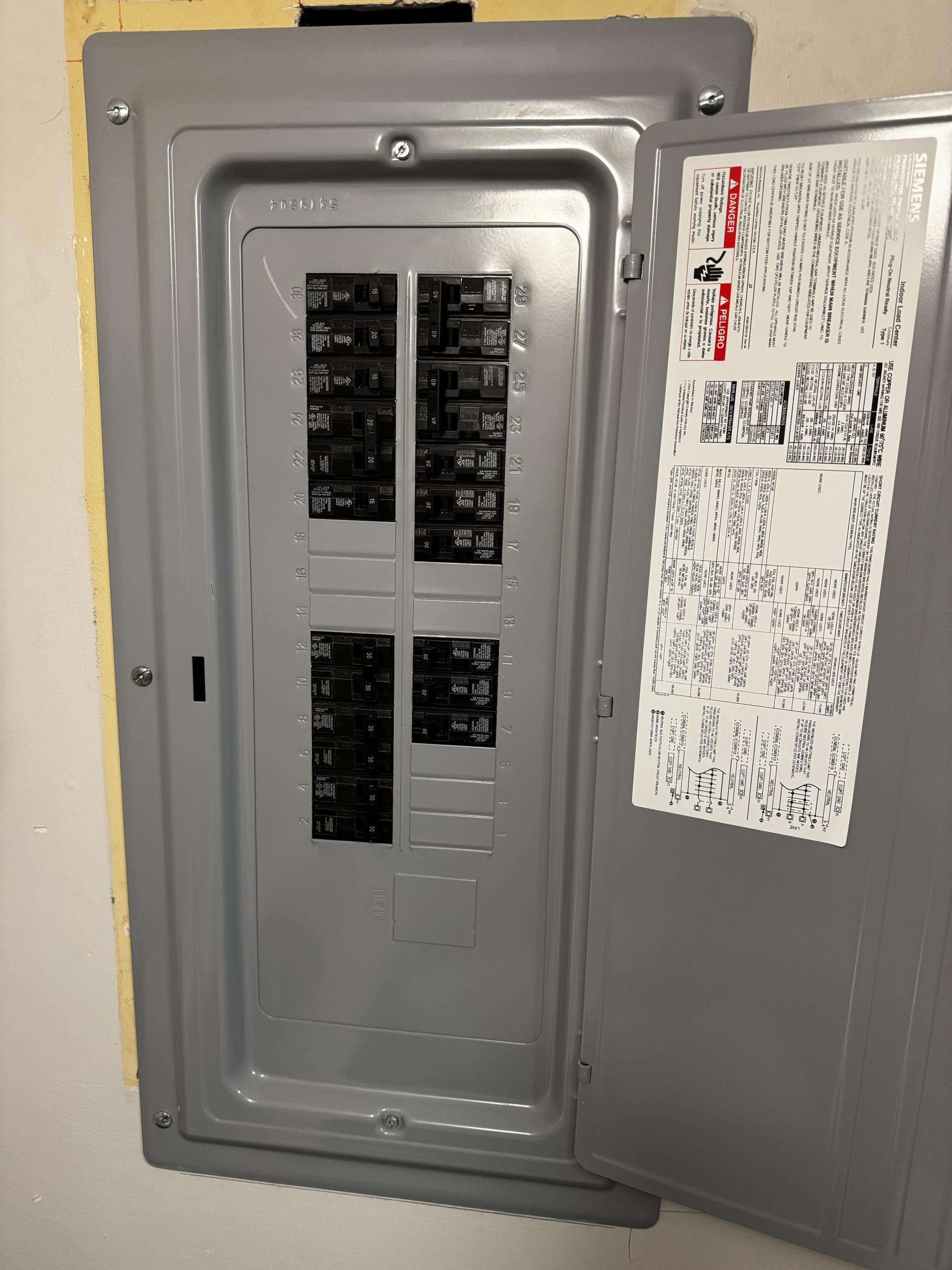 I meticulously labeled each circuit in the electrical panel to ensure clarity and safety. Using clear, durable labels, I identified the function of each circuit, including lighting, appliances, and outlets. This detailed labeling process enhances the panel's usability and helps prevent confusion during future maintenance or emergencies. The labels were positioned for easy visibility and included essential information for quick reference. This work ensures that anyone accessing the panel can do so with confidence and safety.
