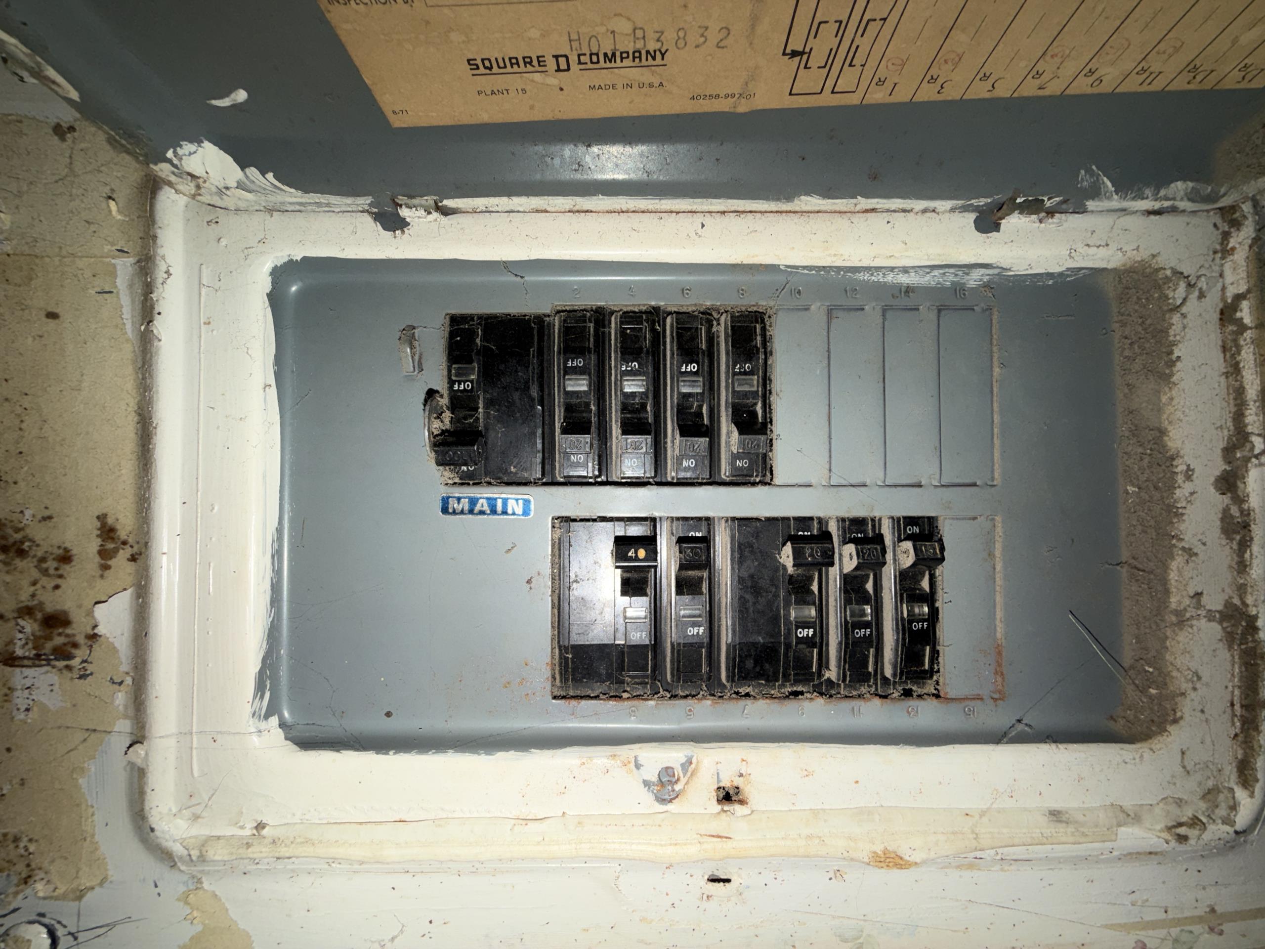 I completed a comprehensive electrical service upgrade to enhance safety, reliability, and compliance with current codes. This involved removing and replacing the existing meter enclosure with a new, code-compliant meter socket and exterior emergency/service disconnect assembly. New service entrance conductors were installed from the meter to the interior electrical panel. The old load center was replaced with a new UL-listed unit, and all circuit breakers were updated to UL-listed models. Branch circuits were transferred, identified, and verified for proper terminations. AFCI protection was added to applicable 120-volt circuits, and a Type 2 whole-house surge protection device was installed. The grounding electrode system was upgraded, and all necessary grounding and bonding components were installed. All work included labor, materials, permit procurement, utility coordination, and final inspections.