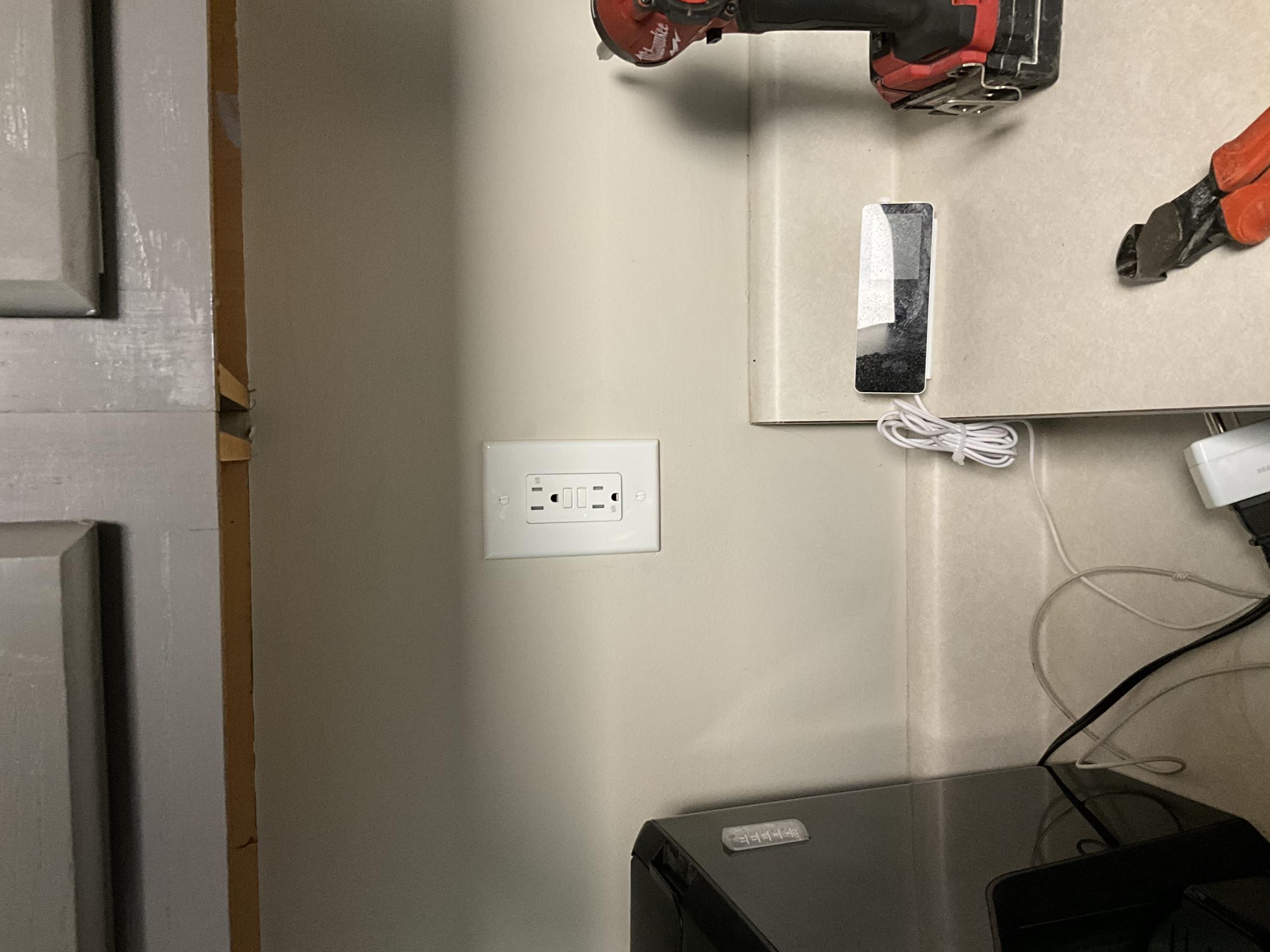 I installed four Ground-Fault Circuit Interrupter (GFCI) devices to ensure ground-fault protection for kitchen receptacle circuits. Each GFCI device was configured to safeguard applicable downstream receptacles where permitted and applicable. After installation, I tested all affected receptacles to confirm proper operation and effective GFCI protection. This work adhered to the 2026 National Electrical Code (NEC) requirements and local electrical codes. The scope of this project assumed existing wiring and electrical boxes were in serviceable condition. Any additional wiring deficiencies or code violations discovered during installation would be discussed with the customer before proceeding with further work.