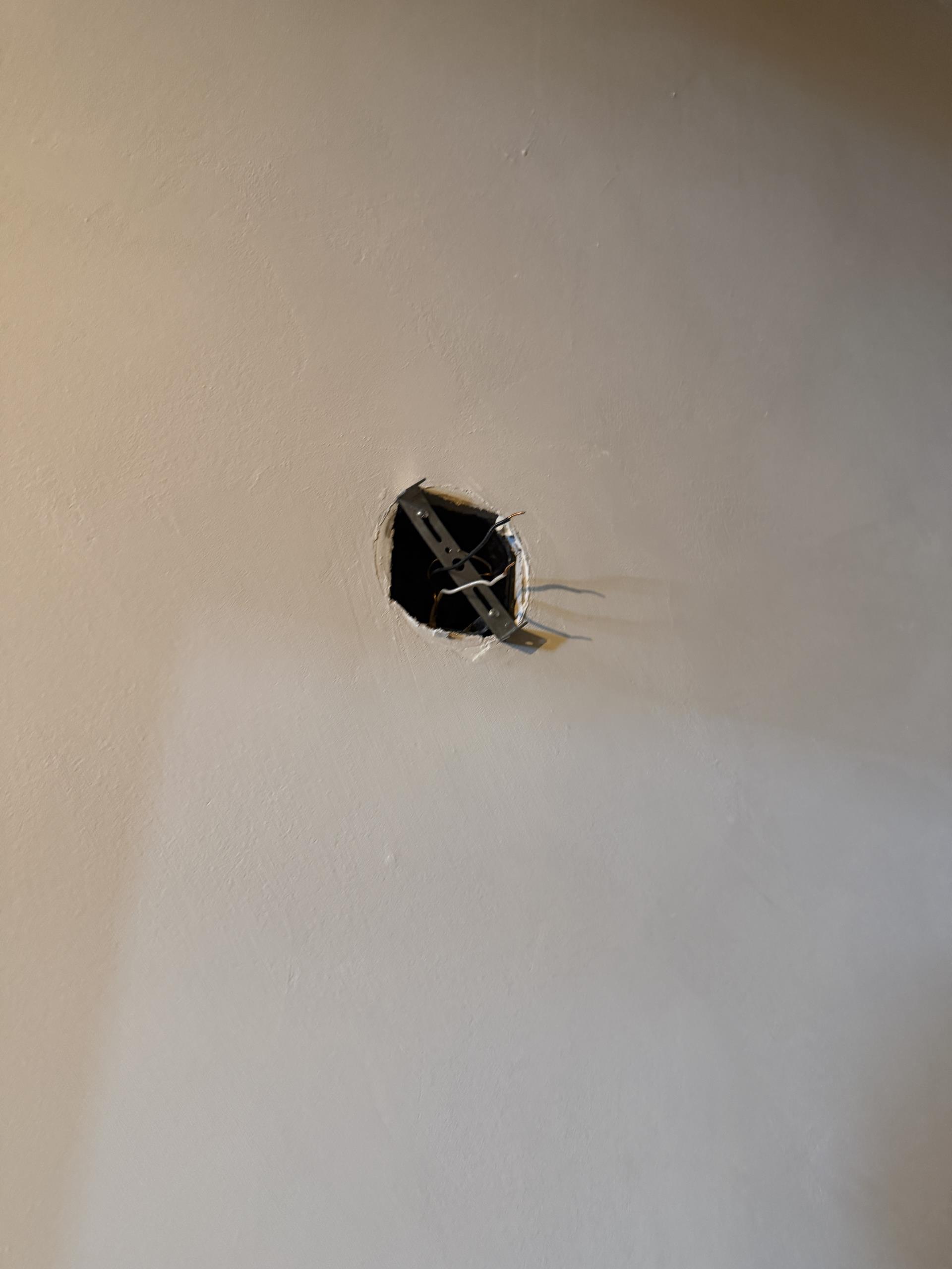 I successfully installed two customer-supplied basic light fixtures, connecting them to the existing 120V switched lighting circuits. The fixtures were mounted at heights up to 10 feet. Proper code-compliant junction boxes were installed and/or replaced to securely support and conceal all electrical connections. Each connection was meticulously secured and tested to ensure correct operation. The installation process adhered to all safety standards, providing reliable and compliant lighting solutions.