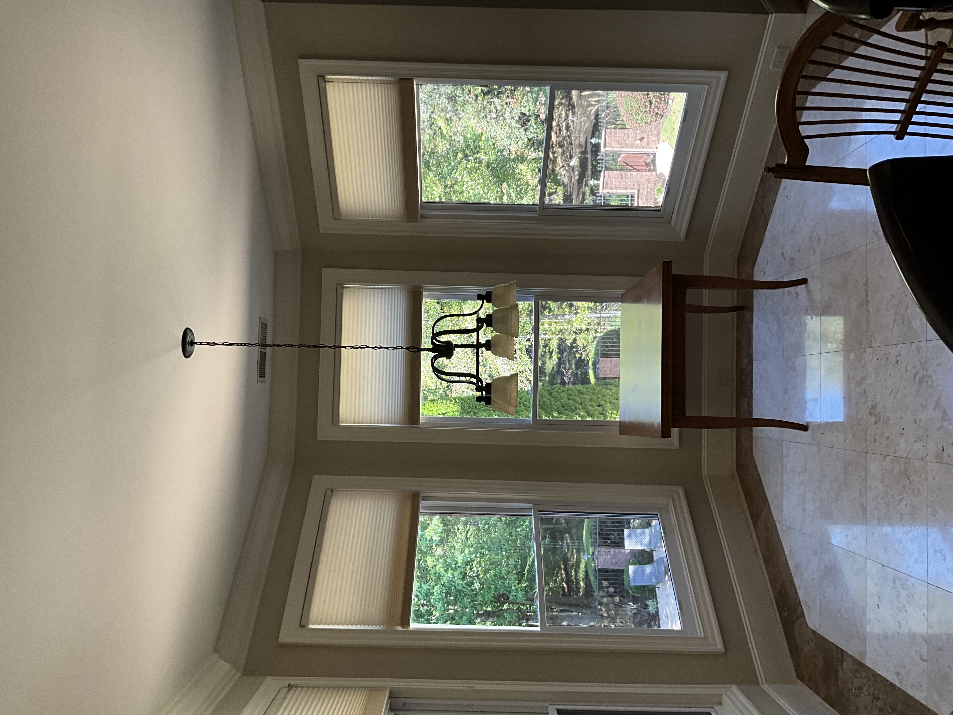 I replaced the dining room light fixture according to the customer's specifications. The old fixture was carefully removed, and the new one was installed, ensuring all wiring was correctly connected. The new fixture was tested for proper function and brightness. After confirming everything was in working order, the area was cleaned, and the job was completed to the customer's satisfaction.