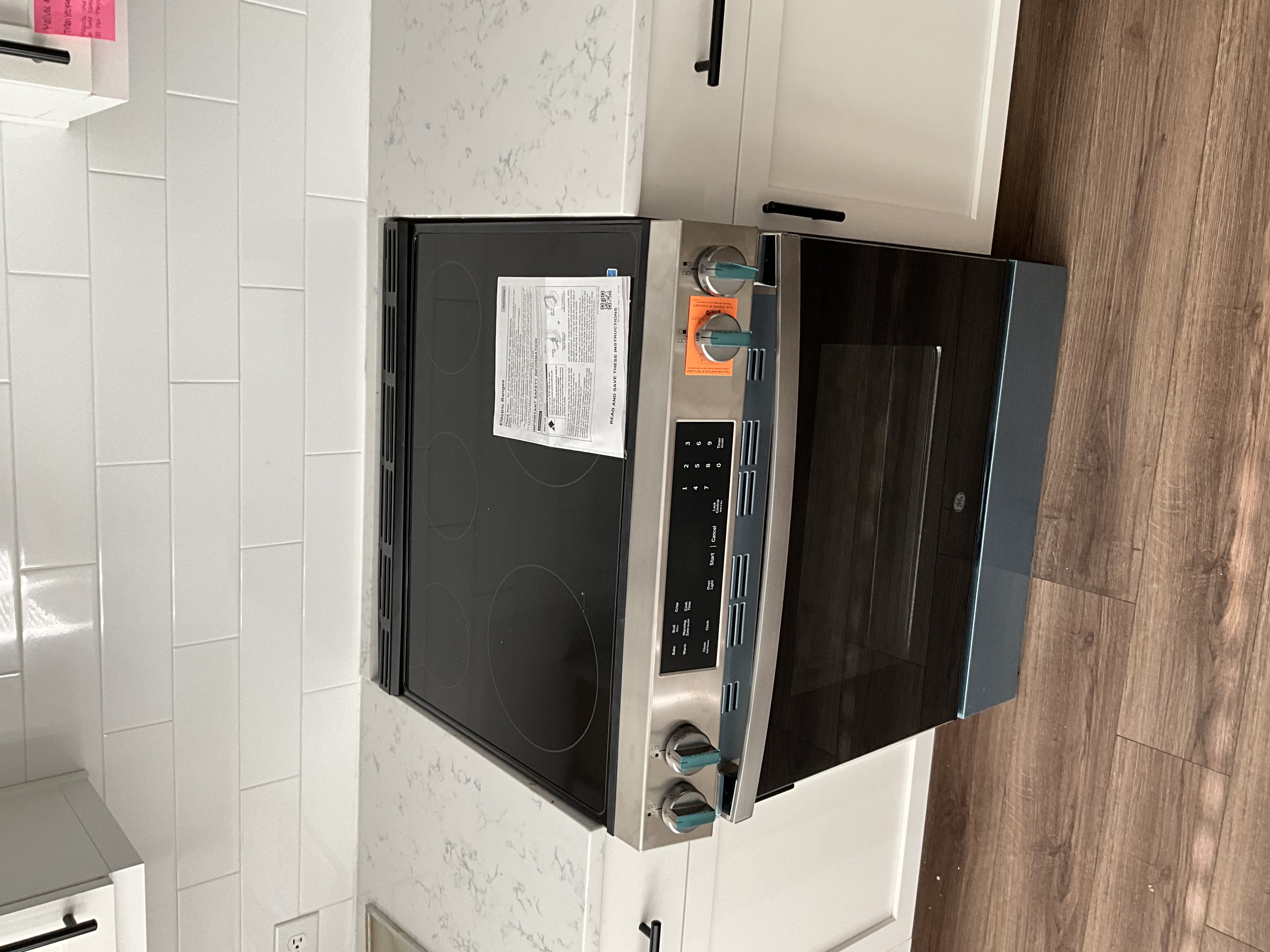 Upon arrival, I verified the voltage at the electric oven receptacle, ensuring it read 240 volts and confirming a proper power supply. I then installed and secured the toe kick panel for the electric oven, ensuring a snug fit and a polished finish. Each step was meticulously inspected to guarantee functionality. After installation, I tested the oven to confirm it operated correctly. All components were checked to ensure they met safety and performance standards before I left the site.