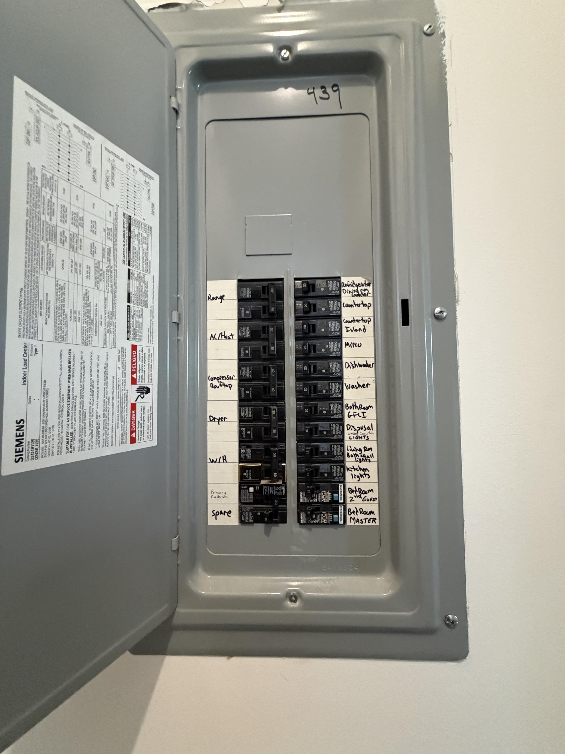 I installed a new 120-volt, 20-amp circuit for the bathroom, including new wiring and junction boxes. A GFCI-protected receptacle was added to power the towel warming rack and hair dryer. A single-pole GFCI circuit breaker was installed for extra ground fault protection. A Type 1 whole-home surge protection device was also added at the main panel to safeguard the electrical system and appliances. All work was performed according to electrical codes and tested for proper operation.