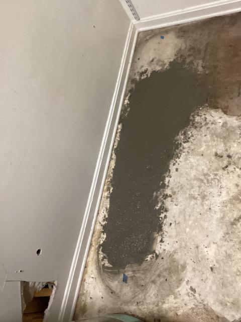 Dug up and repaired 3 feet of copper under concrete floor