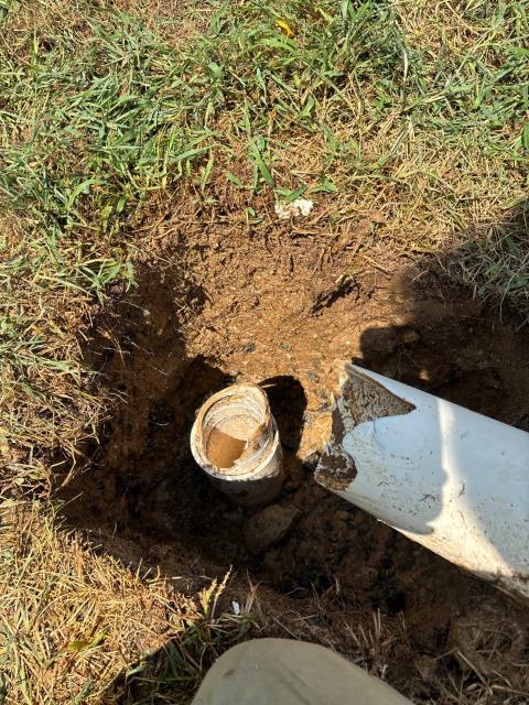 replaced broken 4inch cleanout pipe for main sewer  replaced broken 4inch cleanout pipe for main sewer