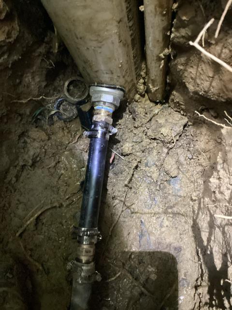 Replaced well pump, new poly piping and new well wire.  Also installed new pit adapter