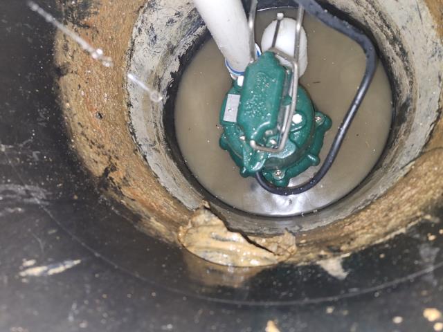 Installed new sump pump with new check valve.  Cleaned sump pump pit Installed new sump pump with new check valve.  Cleaned sump pump pit