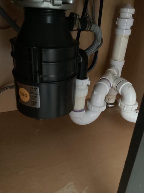 cleared kitchen drain