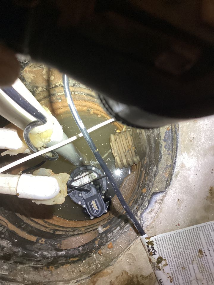 Locust Grove, VA - Gave estimate for sump pump and replace sump pump