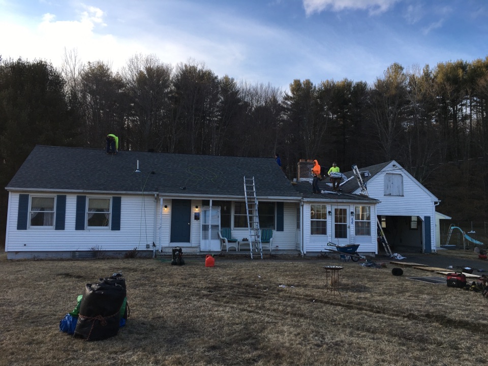Barre, MA - Finished installing Atlas Pinnacle Pristine shingles (summer storm) on this home in Barre, MA. Barre, MA - Finished installing Atlas Pinnacle Pristine shingles (summer storm) on this home in Barre, MA.