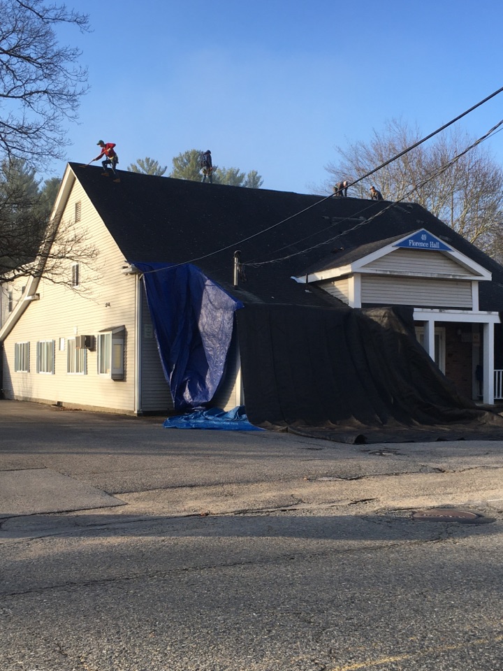 Barre, MA - Installing Atlas Pinnacle Pristine shingles on this commercial property in Barre, MA. Barre, MA - Installing Atlas Pinnacle Pristine shingles on this commercial property in Barre, MA.