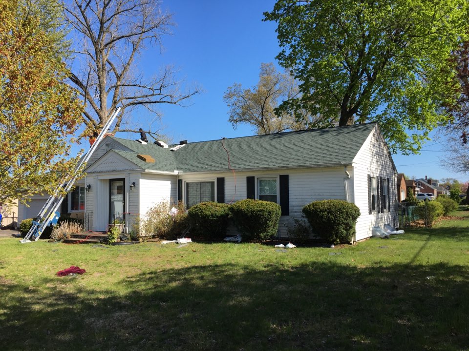 Springfield, MA - Finished installing atlas pinnacle pristine shingles on this home in Springfield, MA. The color is pristine green. Springfield, MA - Finished installing atlas pinnacle pristine shingles on this home in Springfield, MA. The color is pristine green.