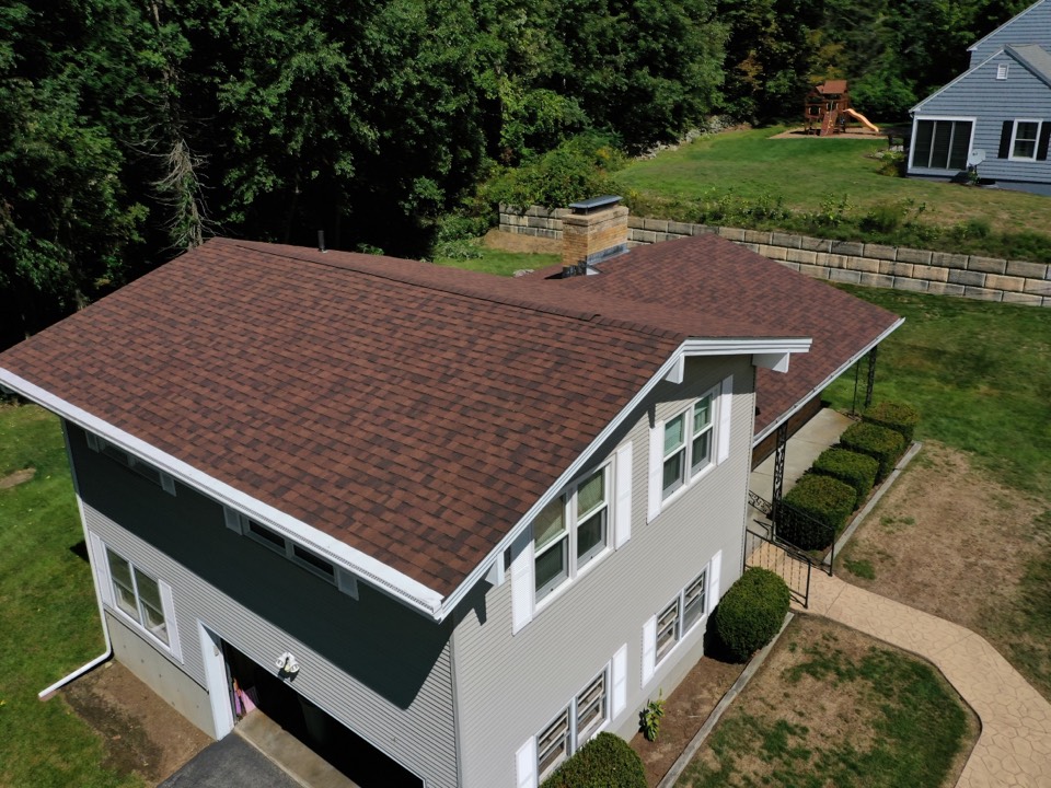 Paxton, MA - Installed Owens Corning Oakridge Brownwood Shingles Paxton, MA - Installed Owens Corning Oakridge Brownwood Shingles