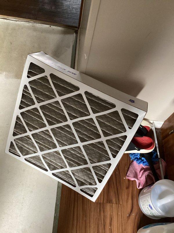 Completed scheduled Platinum Level maintenance on customer's HVAC system (2 years old). Replaced 20x20x1 and 20x20x4 filters as part of monthly service plan. Performed electrical system inspection using clamp meter, confirming proper amperage readings of 22.1. All components operating within normal parameters.