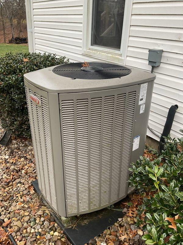 Performed annual platinum level maintenance on 3-year-old Lennox HVAC system. Replaced 20x25x5 filter, conducted diagnostic testing of system components, and verified proper operation of outdoor condensing unit. System functioning within normal parameters; customer advised this was first renewal of maintenance agreement.