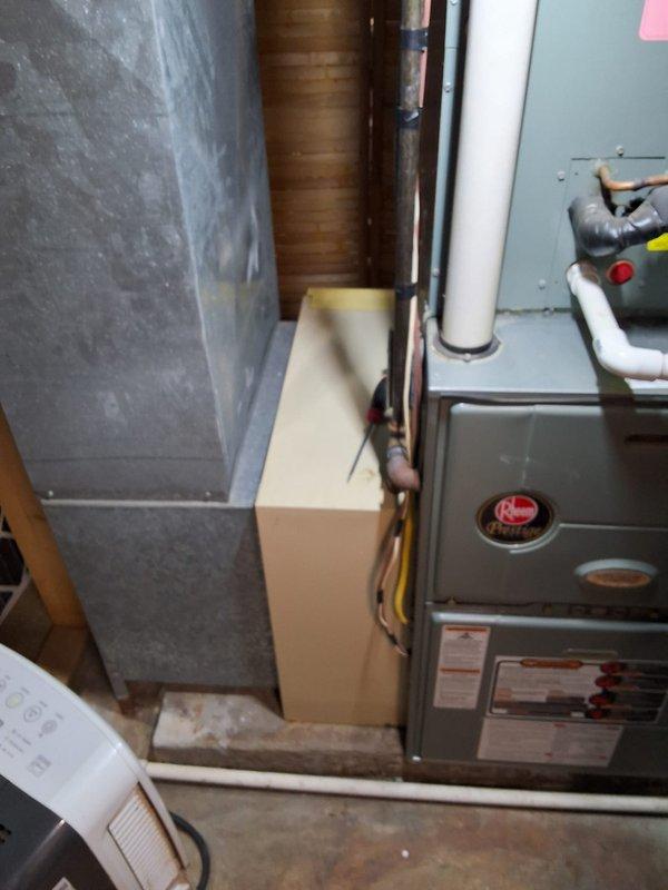 Completed site assessment at residential property to evaluate HVAC system replacement options. Inspected existing Rheem furnace unit in utility room and exterior air conditioning unit. Customer requires follow-up for financing options and precise measurements before proceeding with installation.