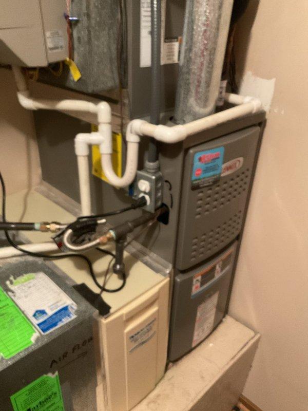 Performed monthly maintenance service on 3-year-old Resideo system with 16x28x5 filter. Conducted electrical inspection using Fieldpiece meter to verify proper voltage and amperage readings across components. System inspection revealed all connections secure and drainage system functioning properly. No issues found with furnace unit or associated ductwork; system operating within normal parameters.