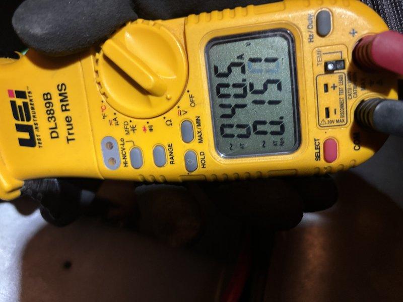 Diagnosed 5-year-old heating system failure caused by electrical issues, with thermostat unresponsive and furnace blowing cold air despite recent breaker trips. Performed voltage testing at control board (reading 25.5V) and temperature verification (reading 80°), confirming power supply issues. Restored proper heating function by resetting electrical components and verifying normal operation before completion.