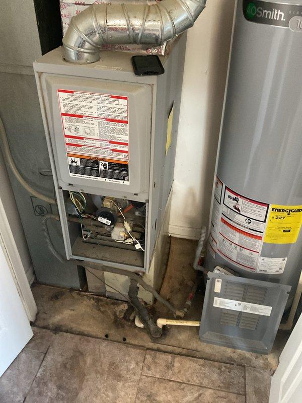 Responded to a no-heat complaint where customer reported cold air from vents with a 17° temperature differential (55° actual vs. 72° set point). Inspection revealed a Honeywell controller functioning properly with burners firing correctly. System was tested through complete heating cycle, confirming proper flame sequence and air temperature recovery. No repairs needed as system was operating as designed.