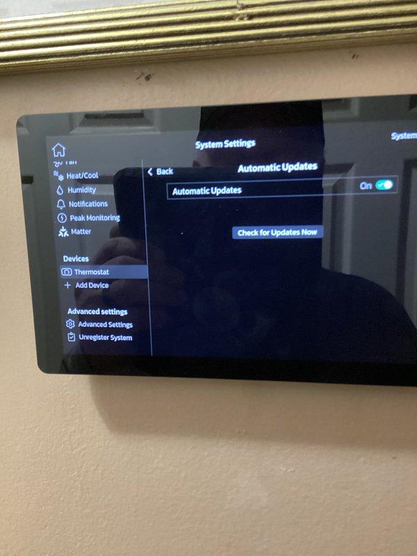 Conducted scheduled 6-month maintenance on HVAC system. Replaced 16x25x5 air filter during first service visit. Verified proper functioning of thermostat system settings and automatic updates feature. Inspected control board connections and confirmed operational status as indicated by illuminated LED.
