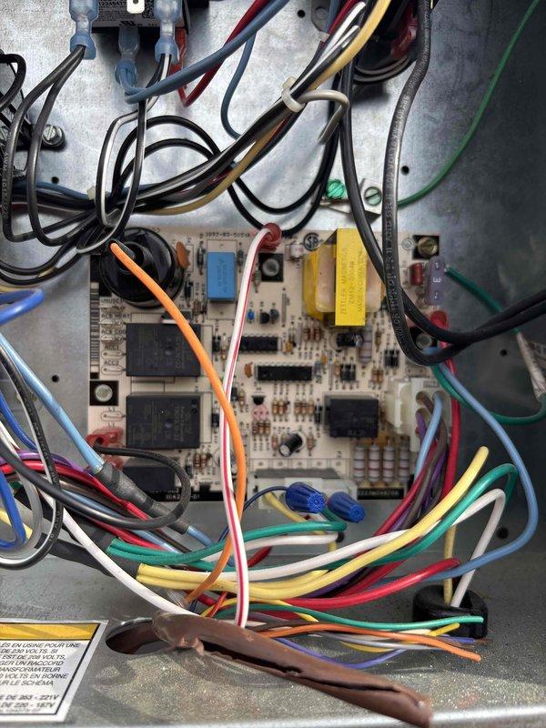 Completed annual Gold Level maintenance service on a system of unknown age. Performed diagnostic testing including temperature/airflow measurements at registers and inspection of electrical components/control board. All connections, relays, capacitor, and transformer were verified in good working order. Customer due for renewal; filter replacement completed and system is functioning properly.