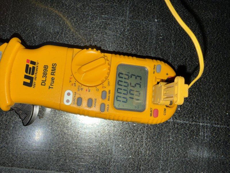 Conducted monthly maintenance service on system including replacement of 20x25x5 air filter (6-year unit). Used DL389B True RMS digital multimeter to perform electrical diagnostics and system parameter verification. All readings were within acceptable ranges and system is operating properly.