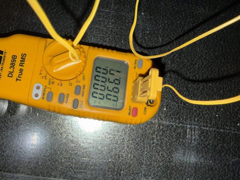 Conducted monthly maintenance service on system including replacement of 20x25x5 air filter (6-year unit). Used DL389B True RMS digital multimeter to perform electrical diagnostics and system parameter verification. All readings were within acceptable ranges and system is operating properly.