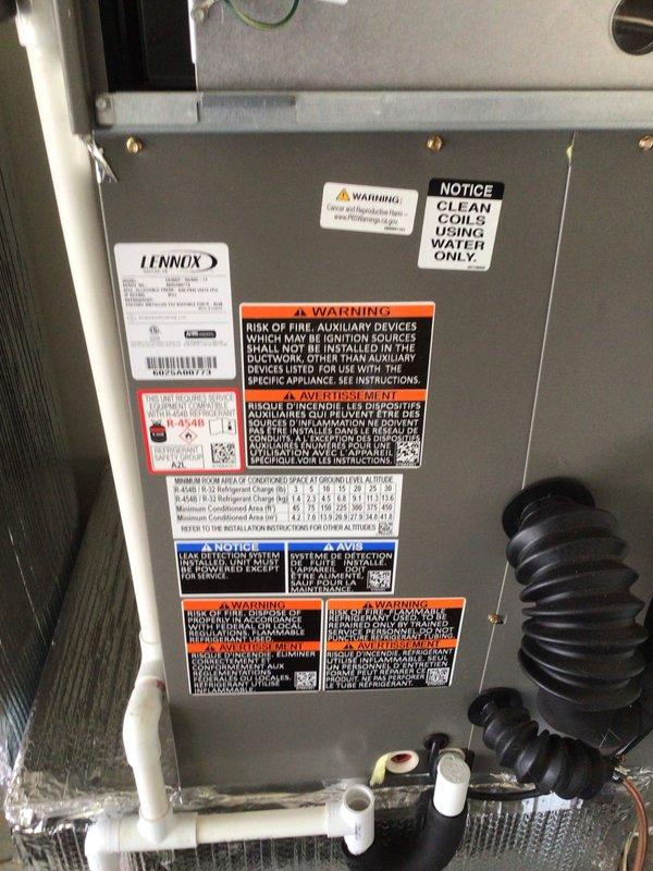 Performed annual planned maintenance on 5-year-old Lennox HVAC system. Replaced 20x25x5 filters, inspected water heater connections, and cleaned coils according to manufacturer specifications. System is operating within normal parameters; no renewal required at this time.