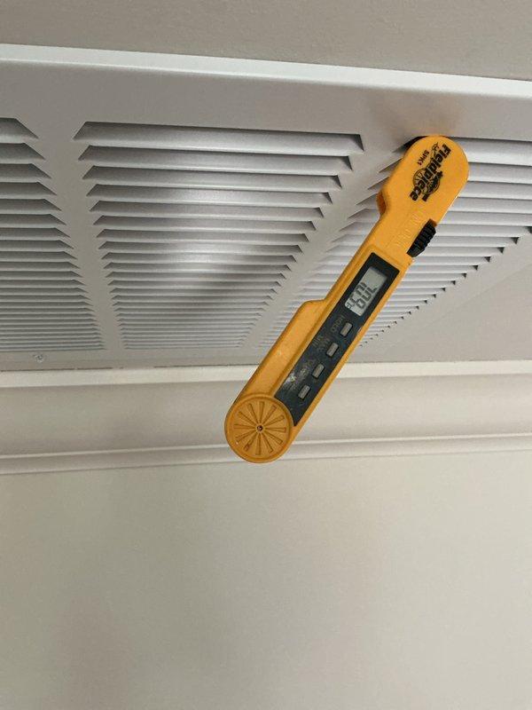 Completed annual maintenance on Platinum Level HVAC system (7-8 months old) during initial system startup. Verified proper system operation with temperature readings showing 69.9°F at register and confirmed thermostat functionality with current temperature at 67°F (setpoint 82°F). All maintenance performed according to manufacturer specifications for new installation.