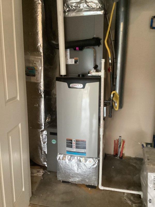 Completed scheduled Platinum Level annual maintenance on Lennox HVAC system. Performed comprehensive inspection of all components and replaced 20x25x5 air filter. Verified proper operation of Honeywell digital thermostat and confirmed heating system functionality with temperature reading at 74°F.