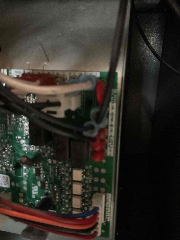 Responded to no-heat call for 5-year-old system. Diagnosed faulty control board causing system failure despite thermostat showing heat mode active. Replaced circuit board, restoring proper communication between thermostat and furnace components. System now functioning correctly with normal airflow and heating operation.