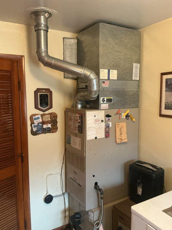 Conducted comprehensive evaluation of existing HVAC system including a Lennox Elite Series furnace and associated ductwork. Provided customer with replacement options based on assessment of current equipment condition, efficiency ratings, and home requirements. Documented system configuration with detailed photos for accurate quote preparation.