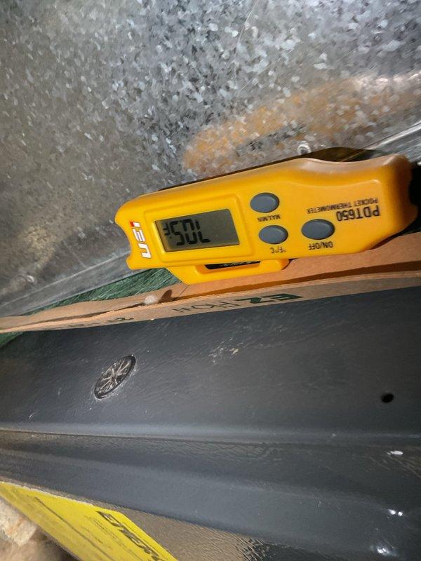 Performed annual Gold Level maintenance on 7-year-old HVAC system. Conducted voltage testing with PUL550 meter showing 35.0V reading at control board. Inspected circuit board components and verified proper wire connections to terminals. Replaced 16x25x1 air filter as part of scheduled maintenance protocol.