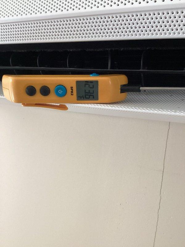 Completed semi-annual CFI maintenance (first visit of the year). Performed temperature differential testing using digital thermometer, with readings showing 62°F at supply vent. All equipment operating within normal parameters during inspection.