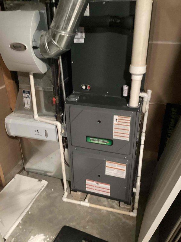 Completed Platinum Level maintenance on 1 HVAC system as requested before customer's extended absence. Inspected and replaced 16x25x2 filter, verified electrical current draw at 4.95 amps (within normal parameters), and confirmed proper operation of Aprilaire humidifier. System is functioning correctly with all components in good working condition. Customer declined IAQ estimate appointment but may have future interest.