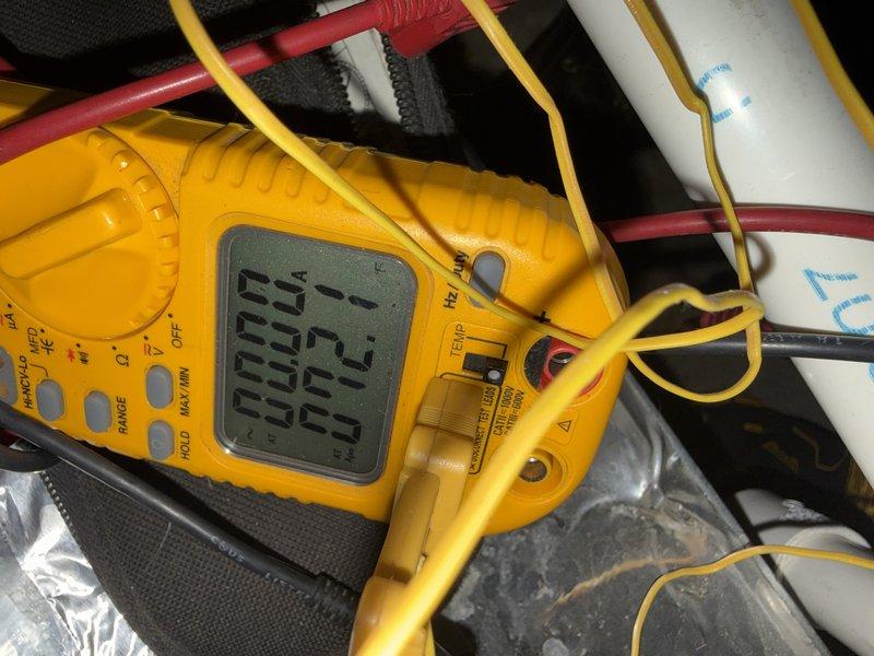 Responded to a no-heat call on a heat pump system less than 10 years old. Diagnosed electrical issue with tripped breaker that wouldn't reset. Performed voltage testing with multimeter confirming power supply irregularities (readings of 88.2V and 32.2V/20.6V where normal values were expected). Replaced faulty breaker and restored system operation after verifying proper voltage readings throughout circuit.