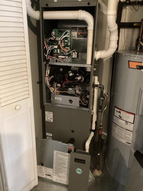 Completed first visit of Gold Level maintenance on a single HVAC system. Replaced the 16x25x5 filter and performed comprehensive inspection of furnace, including examination of electrical connections, circuit board, and ventilation components. System is operating within normal parameters with no issues identified.