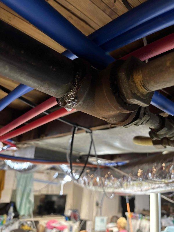 Completed annual planned maintenance on 1-year-old HVAC system during second visit. Inspected and replaced special order X8795 pure air filter kit, documented corrosion on central plumbing pipe near PEX lines, and verified proper operation of electronic control system. Service contract renewed and payment collected.