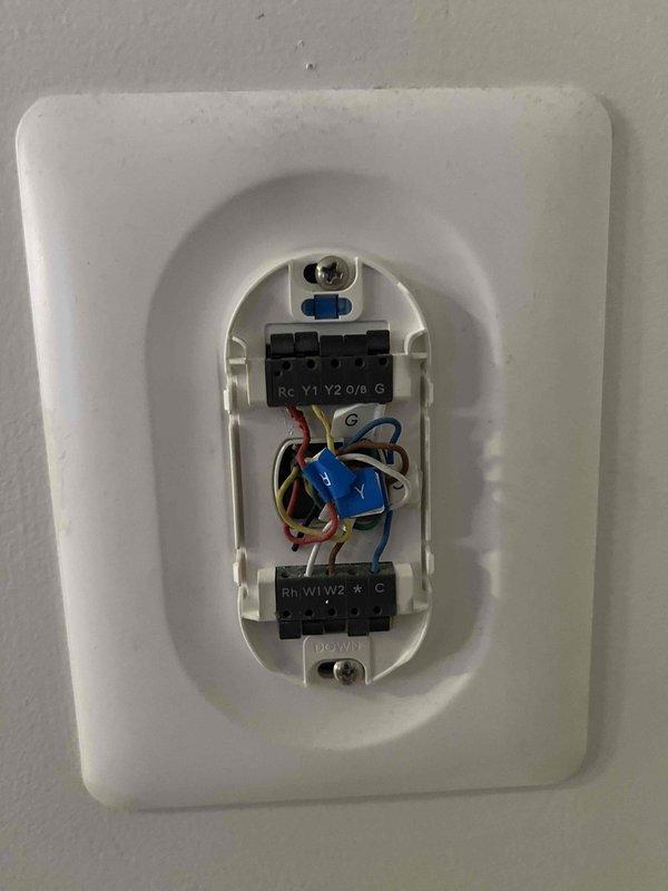 Conducted comprehensive HVAC system replacement estimate for customer who reported functioning current system. Inspected existing thermostat wiring configuration and electrical service meter (Aclara i-210+c, CL 200, 240V) to determine compatibility and capacity requirements for proposed new installation.