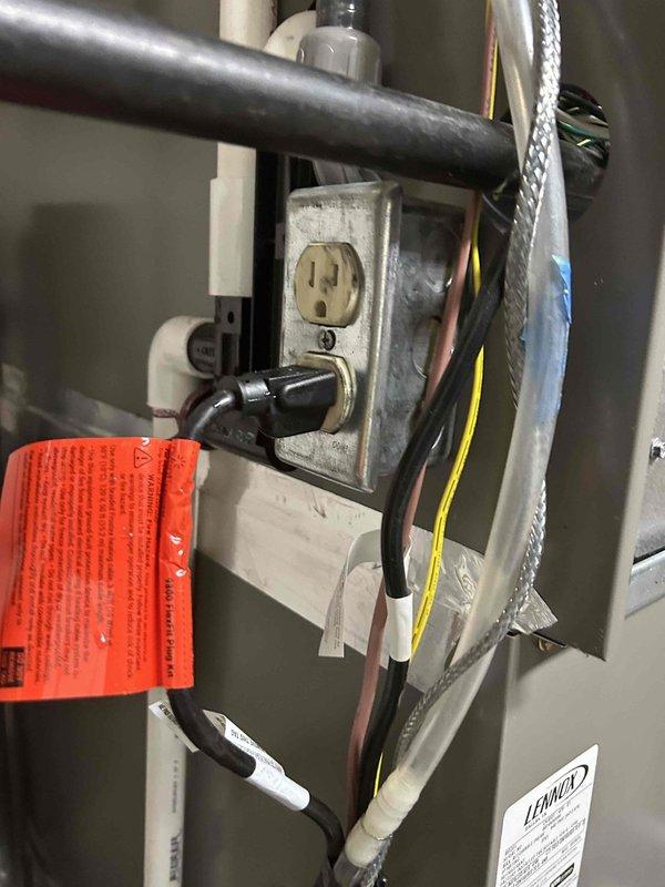 Successfully installed heat tape on condensate lines and connected to existing electrical outlet. Properly mounted condensate pump (Aquila model) with appropriate electrical connections to ensure proper drainage from HVAC system.