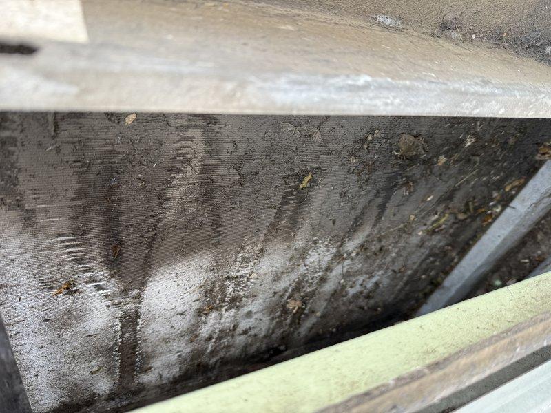 Responded to no-cool call for 10+ year old system. Discovered severe evaporator coil fouling with significant dirt accumulation causing restricted airflow. Replaced dirty air filter which was contributing to system inefficiency. Cleaned accessible coil surfaces to restore proper heat transfer and system operation.