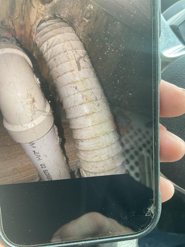 Conducted diagnostic assessment of HVAC system due to insufficient airflow through vents. Inspection of ductwork revealed aging flexible ducts with significant dirt buildup and partial blockage. Replaced deteriorated dryer vent hose that passes through floor, improving ventilation efficiency and safety.